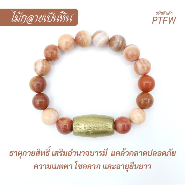 กำไล หินไม้กลายเป็นหิน